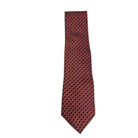 Lanvin Red and Black Men's Tie - Picture 1 of 9